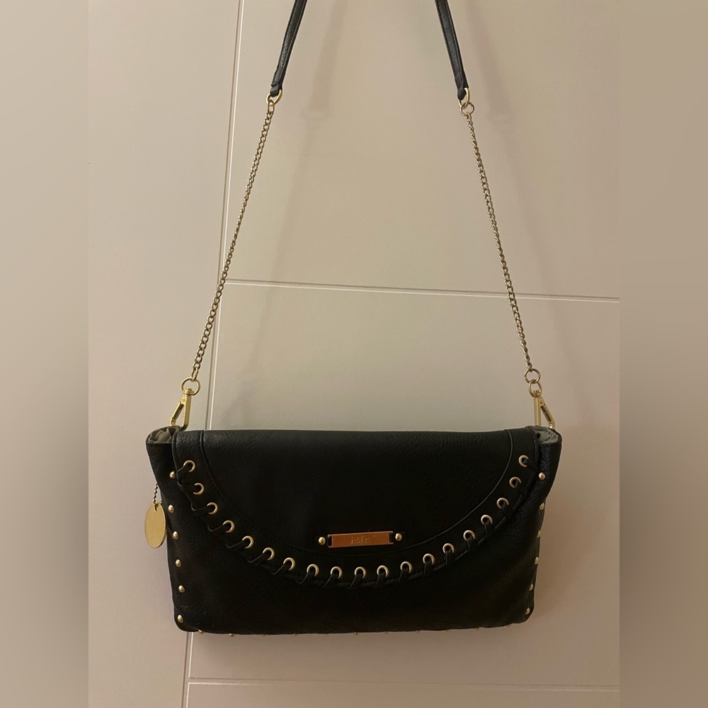 R&Em vintage leather bag black New